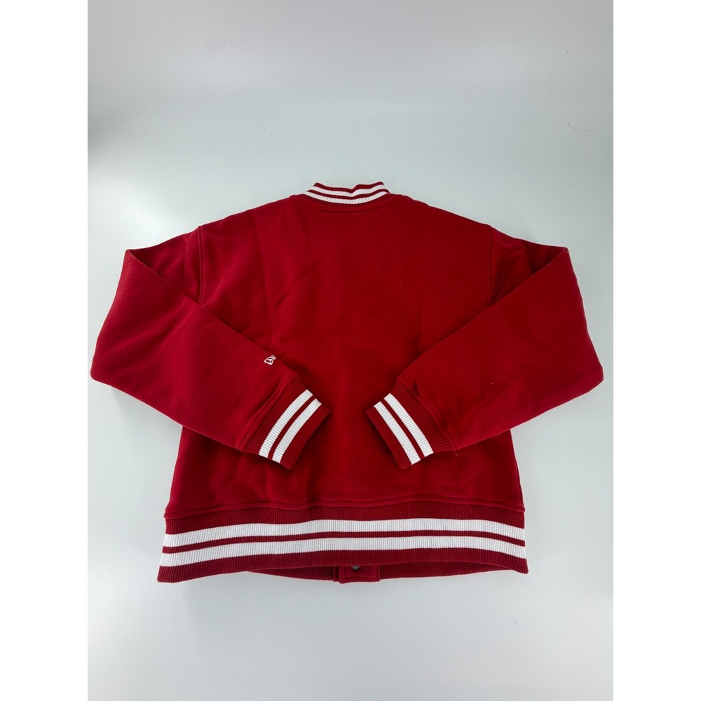 Kansas City Chiefs Women's Red Poly Snap Varsity Jacket New Era Size Small S NWT - Picture 9 of 9